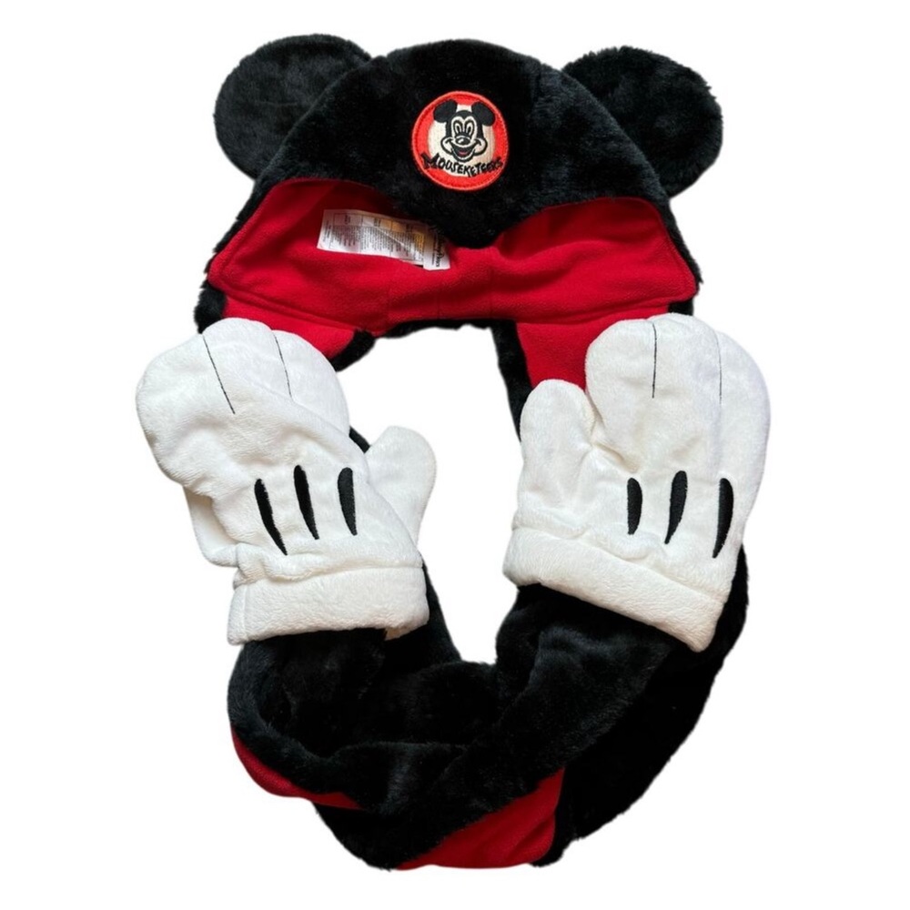 Disney Mouseketeer’s Vintage hat, scarf, and gloves.  One piece Disney